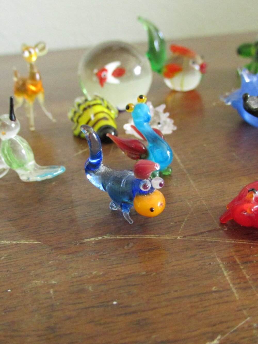 Blown Glass Animal Figurines Lot • Mixed Sizes • Art Glass Creatures - Picture 4 of 10